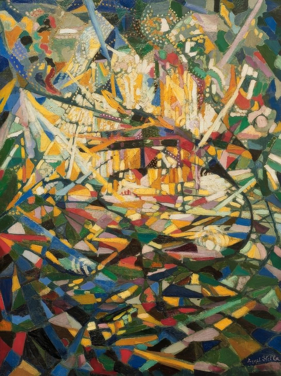 Battle of Lights, Coney Island af Joseph Stella