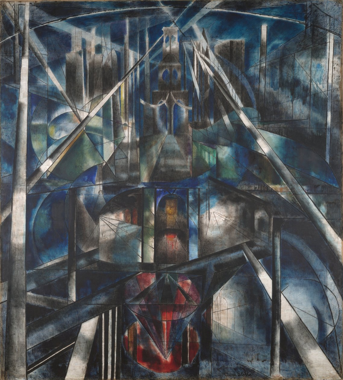 Brooklyn Bridge af Joseph Stella