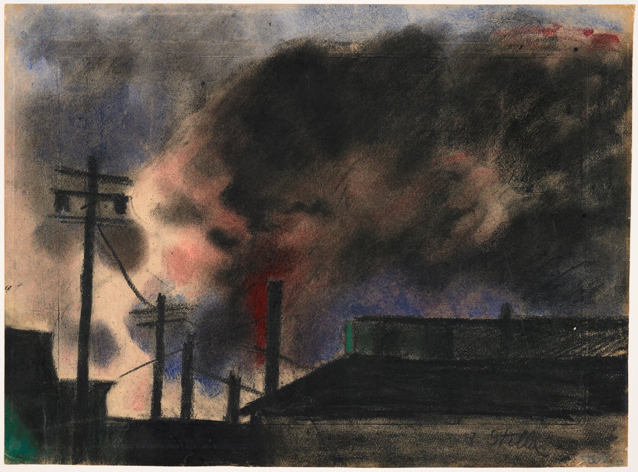 Pittsburgh Factory Scene af Joseph Stella