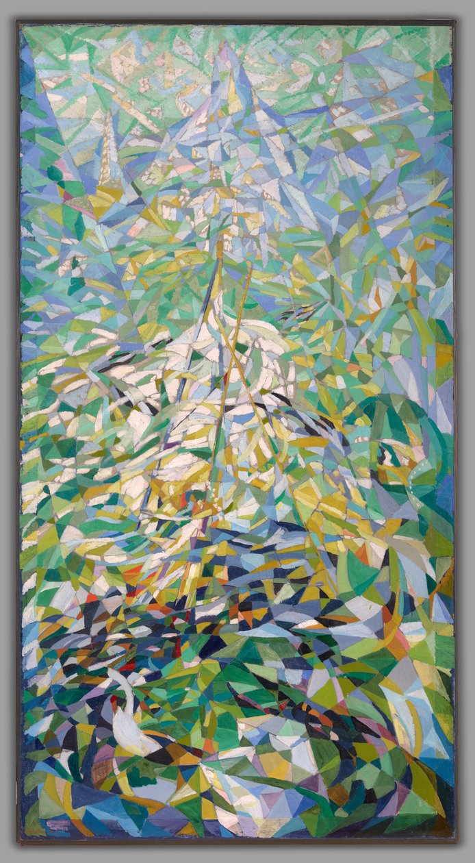 Spring (The Procession), ca. 1914-16 (olie på lærred) af Joseph Stella