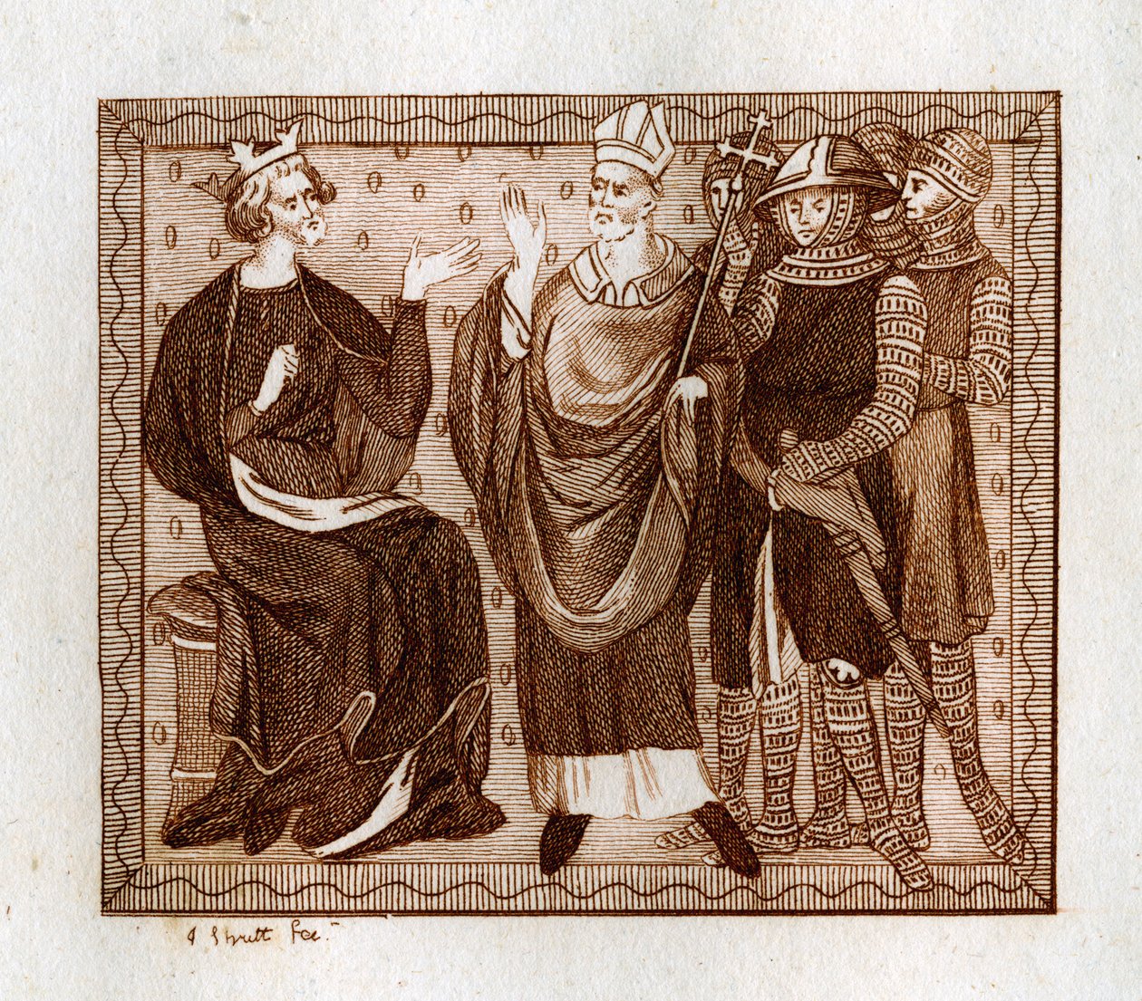 Thomas Beckets liv, 1801. af Joseph Strutt