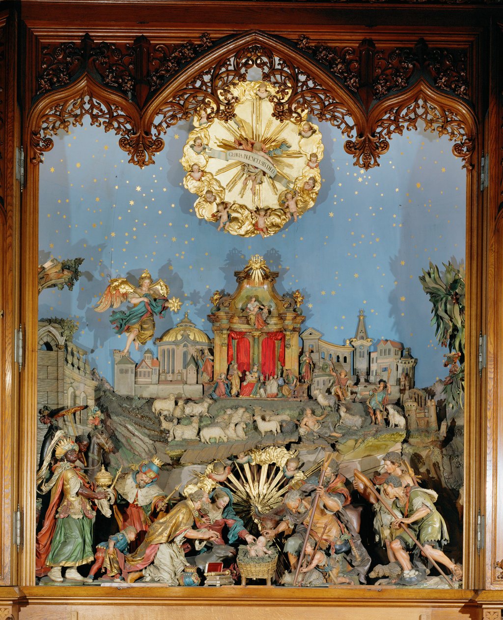 Krybbe, der bruges i klosterkirken under julegudstjenester ... af Joseph Thaddaeus Stammel