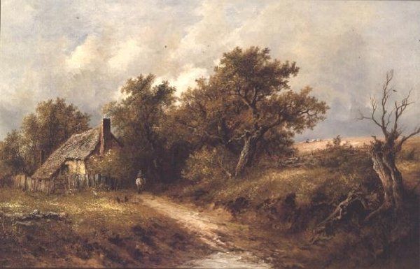 Et rustikt husmandssted af Joseph Thors
