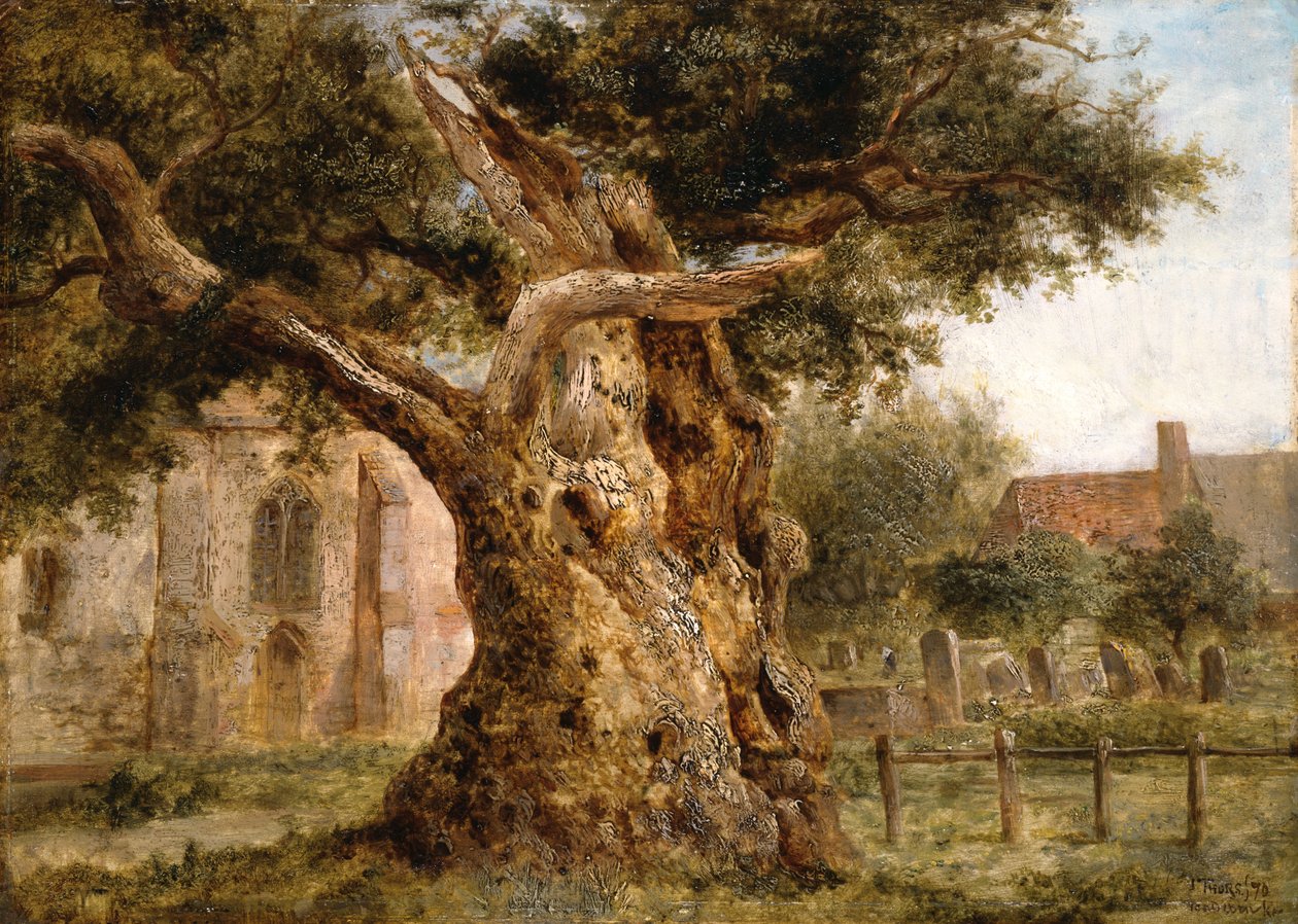 Den gamle Eg, 1870 af Joseph Thors