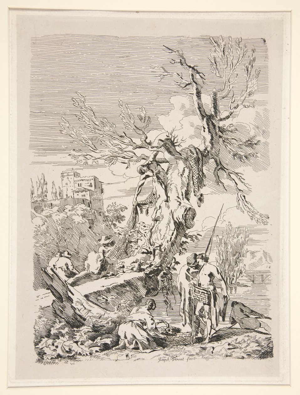 Hjemkomst fra fiskeri af Claude Joseph Vernet