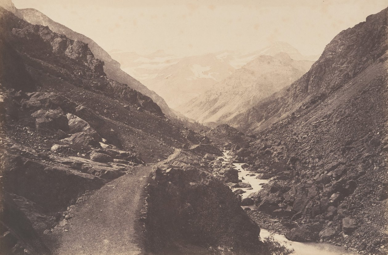 Kaos på vej til Gavarnie, St-Sauveur, 1853. af Joseph Vigier