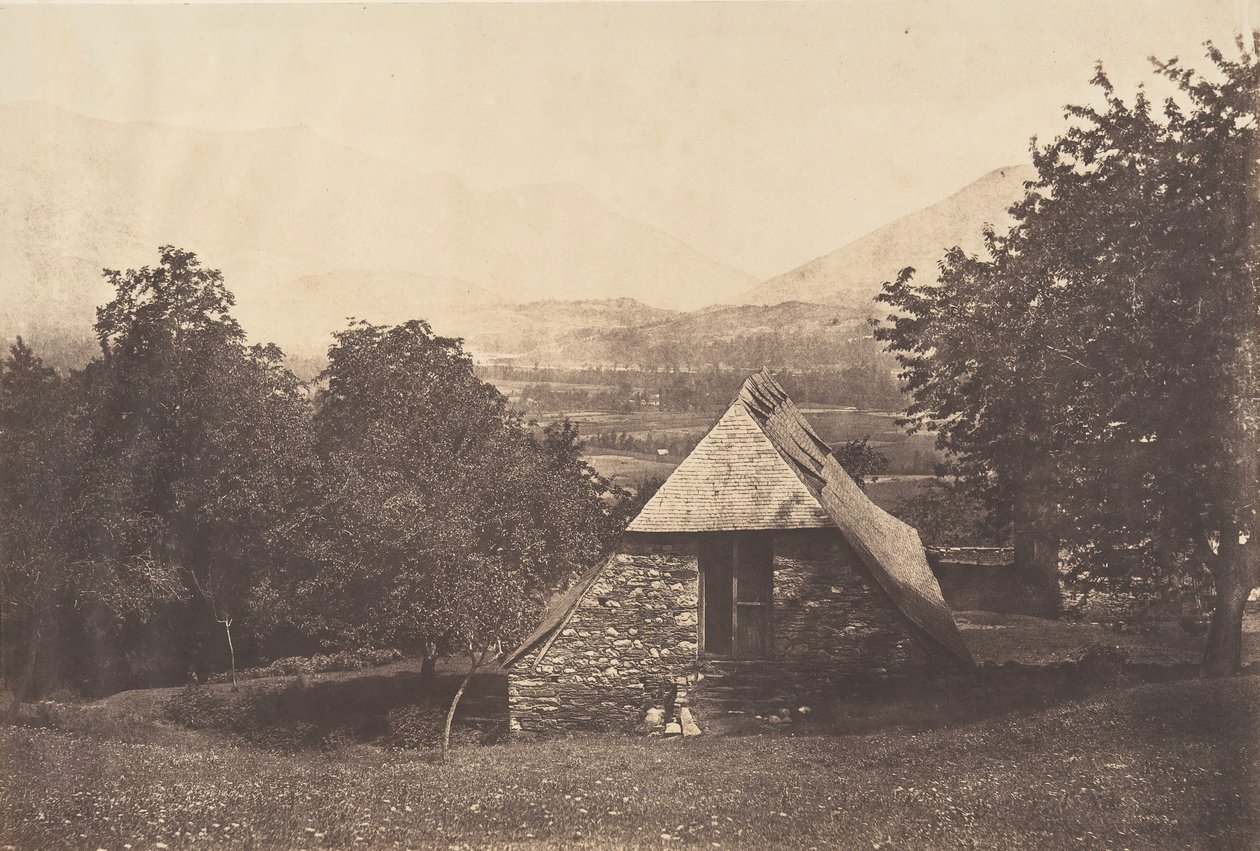 Argelès-dalen nær Despourreins-gården. St-Sauveur, 1853. af Joseph Vigier