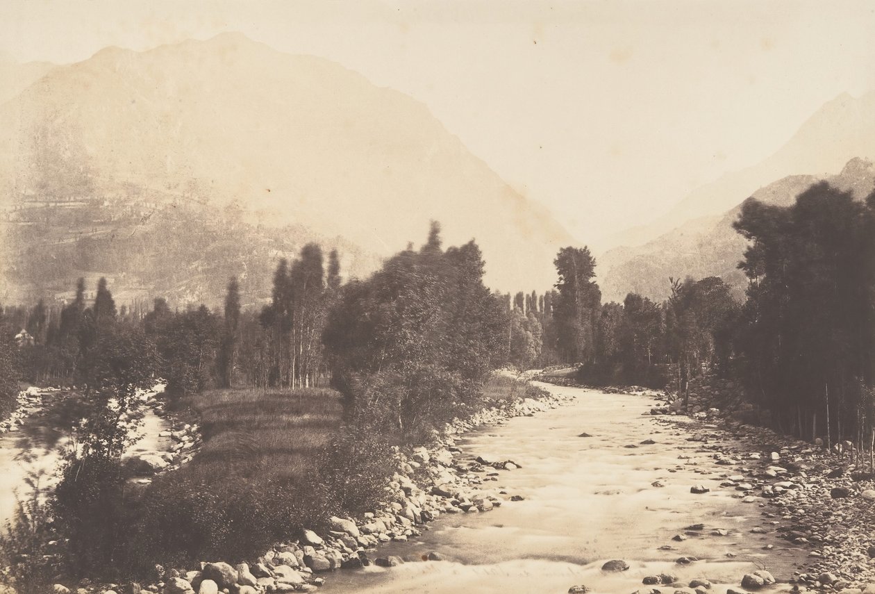 Indtagelsesdalen for Chemin de Saisie ved St-Sauveur, 1850. af Joseph Vigier