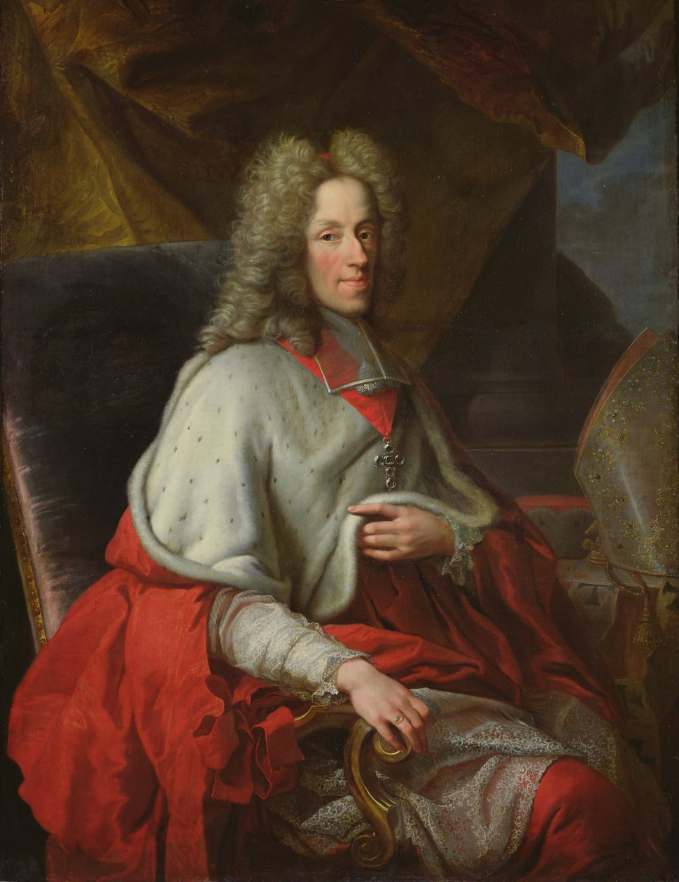 Portræt af kardinal Joseph Clement de Baviere, kurfyrst af Köln af Joseph Vivien