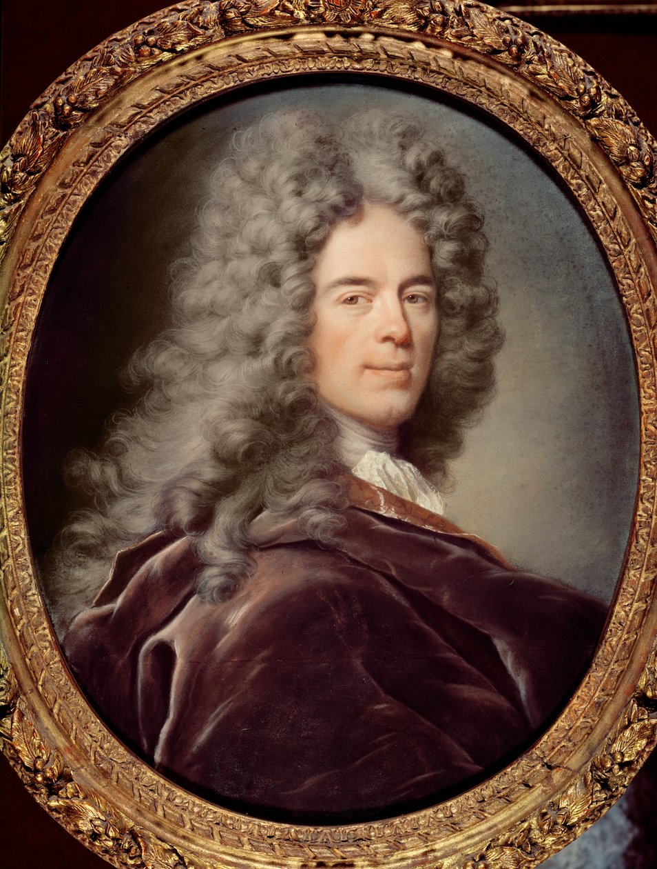 Portræt af en mand, menes at være La Bruyere, ca. 1685-90 af Joseph Vivien