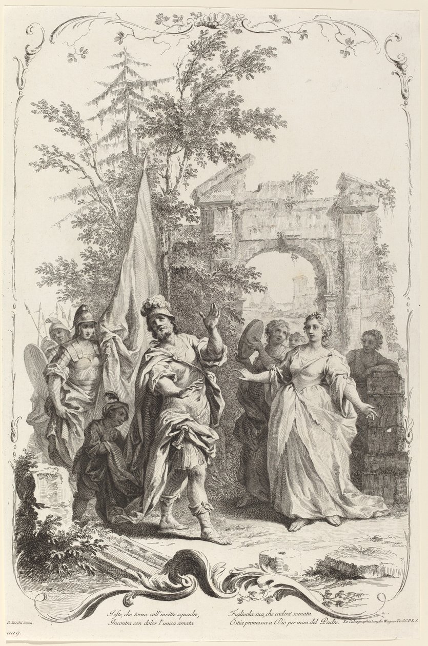 Jefta og hans Datter af Joseph Wagner