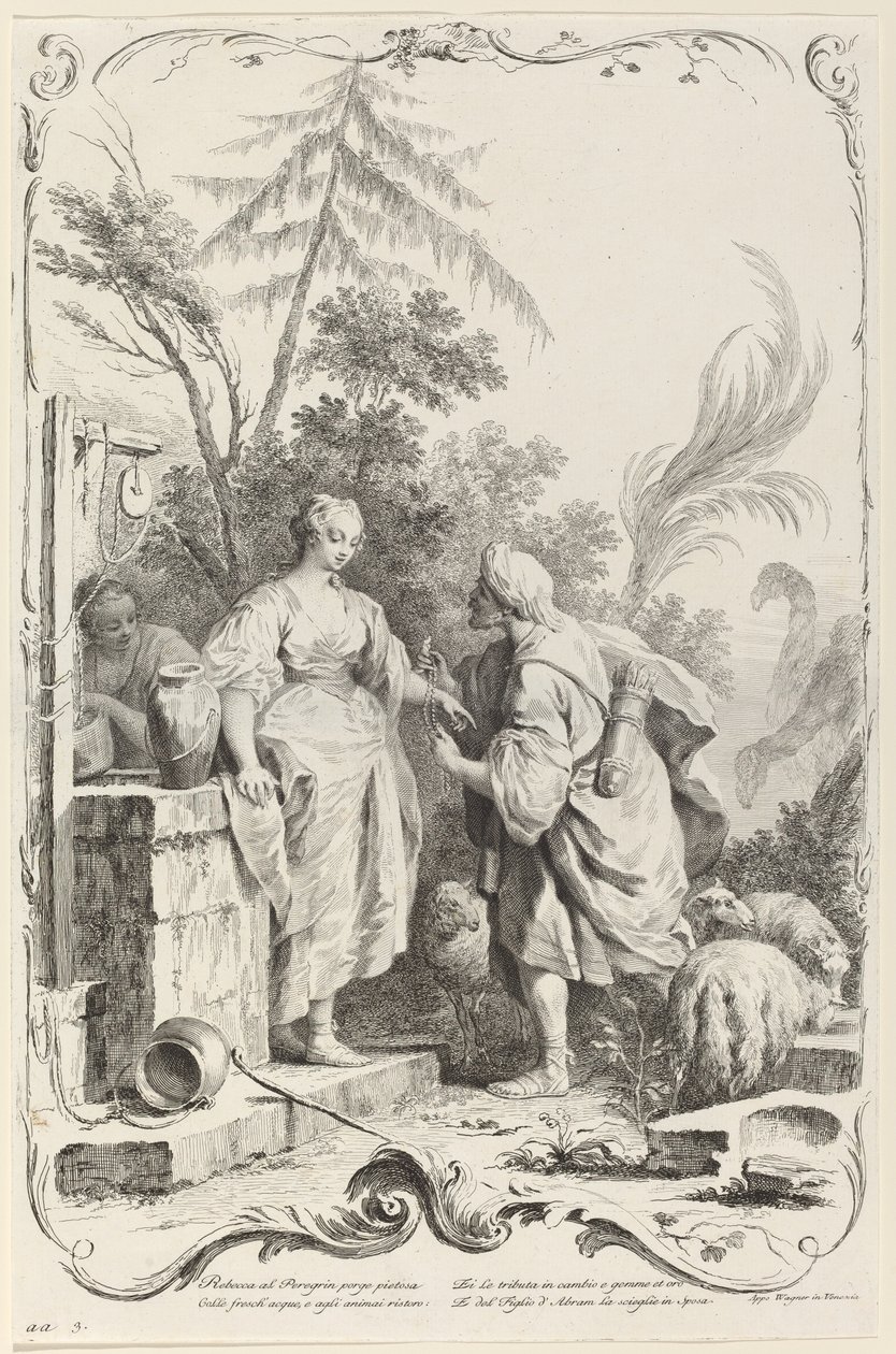 Rebecca ved Brønden af Joseph Wagner