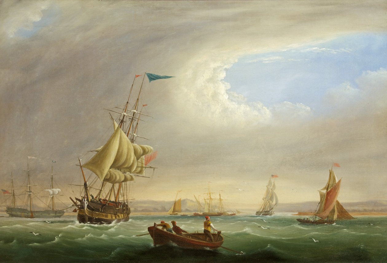 Havlandskab med indgang til en flod (olie på lærred) af Joseph Walter