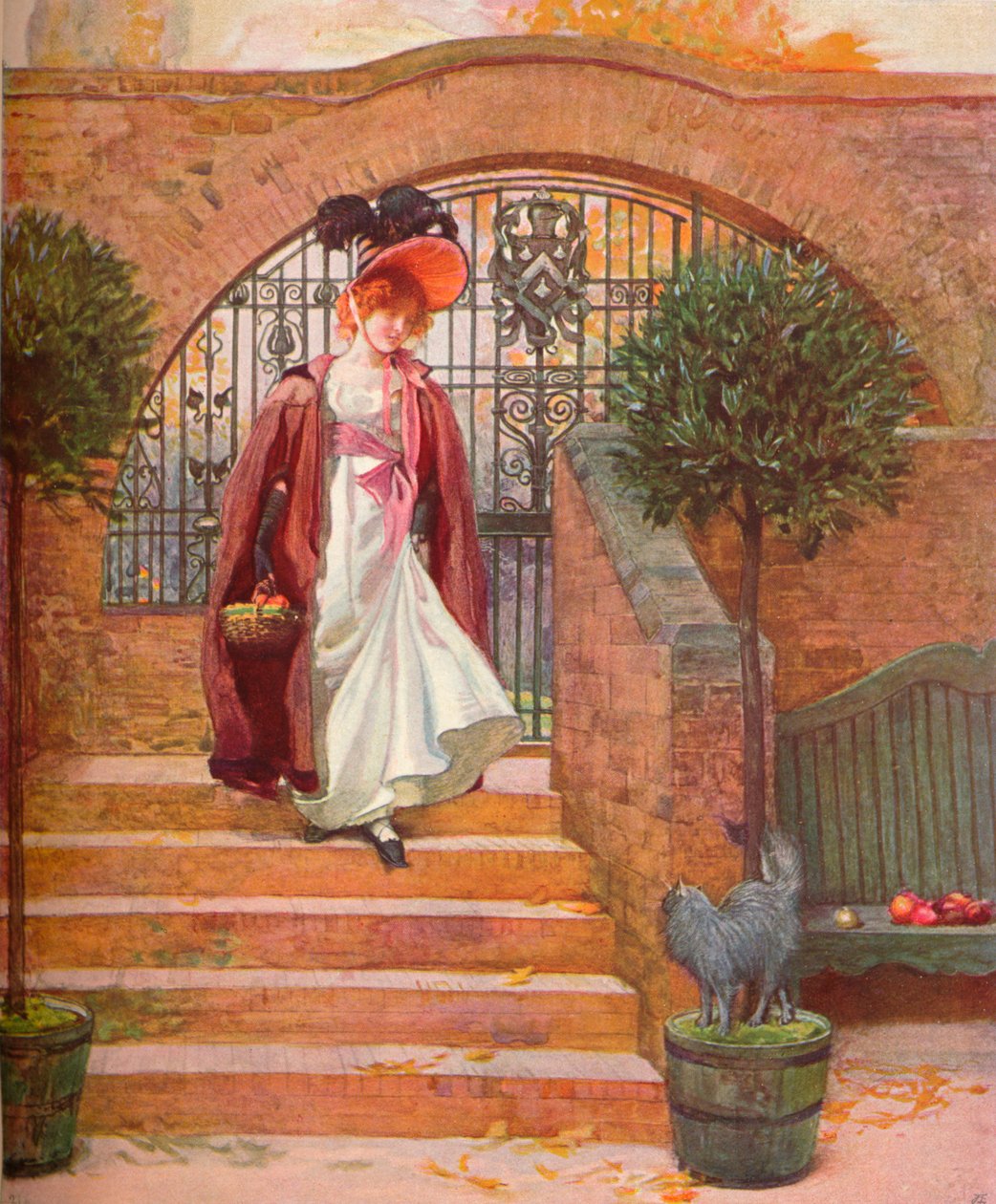 The Orchard, Harrow: The Entrance Gate and Steps, c1880-1903, 1903 af Joseph Walter West
