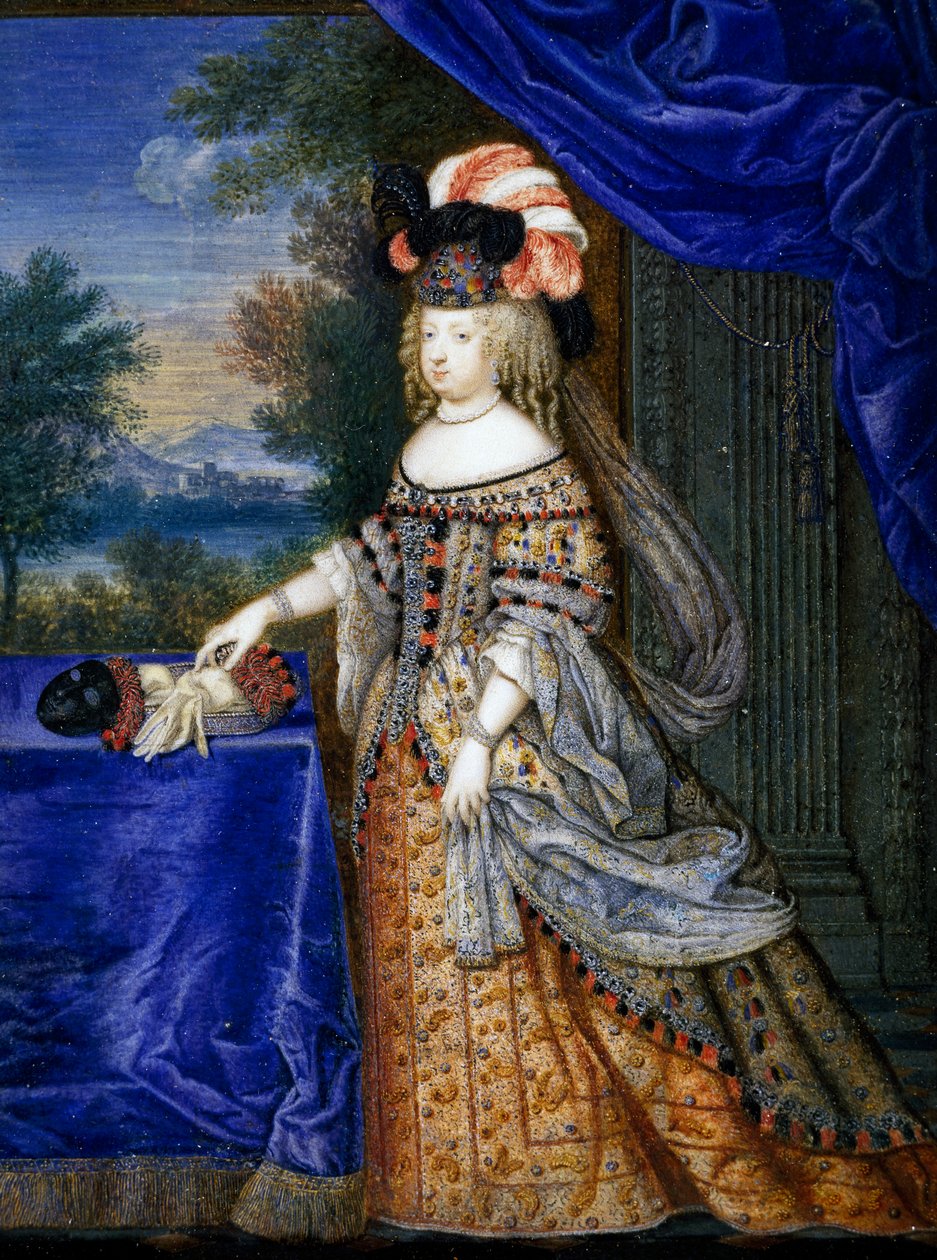 Maria Theresia af Spanien (tempera på papir) af Joseph Werner