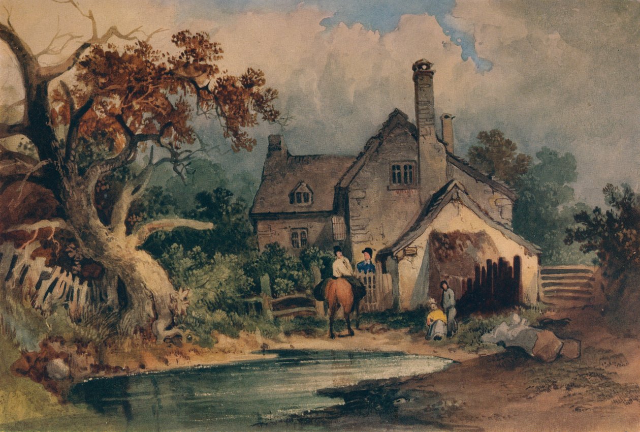 Et sommerhus, c1852 af Joseph William Allen
