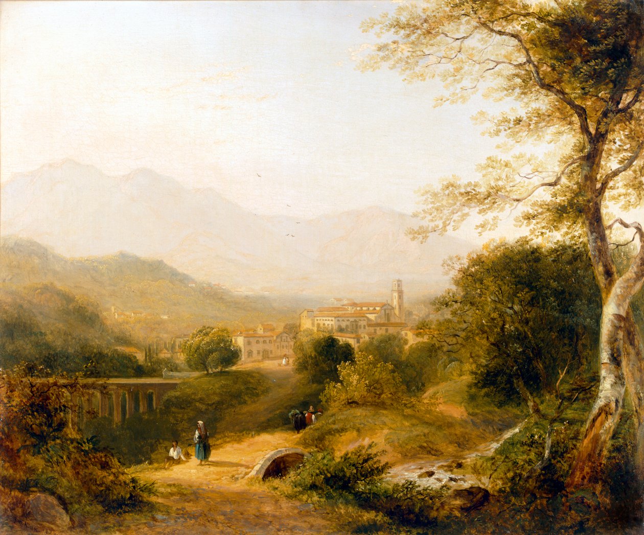 Italiensk Landskab, 1839. af Joseph William Allen