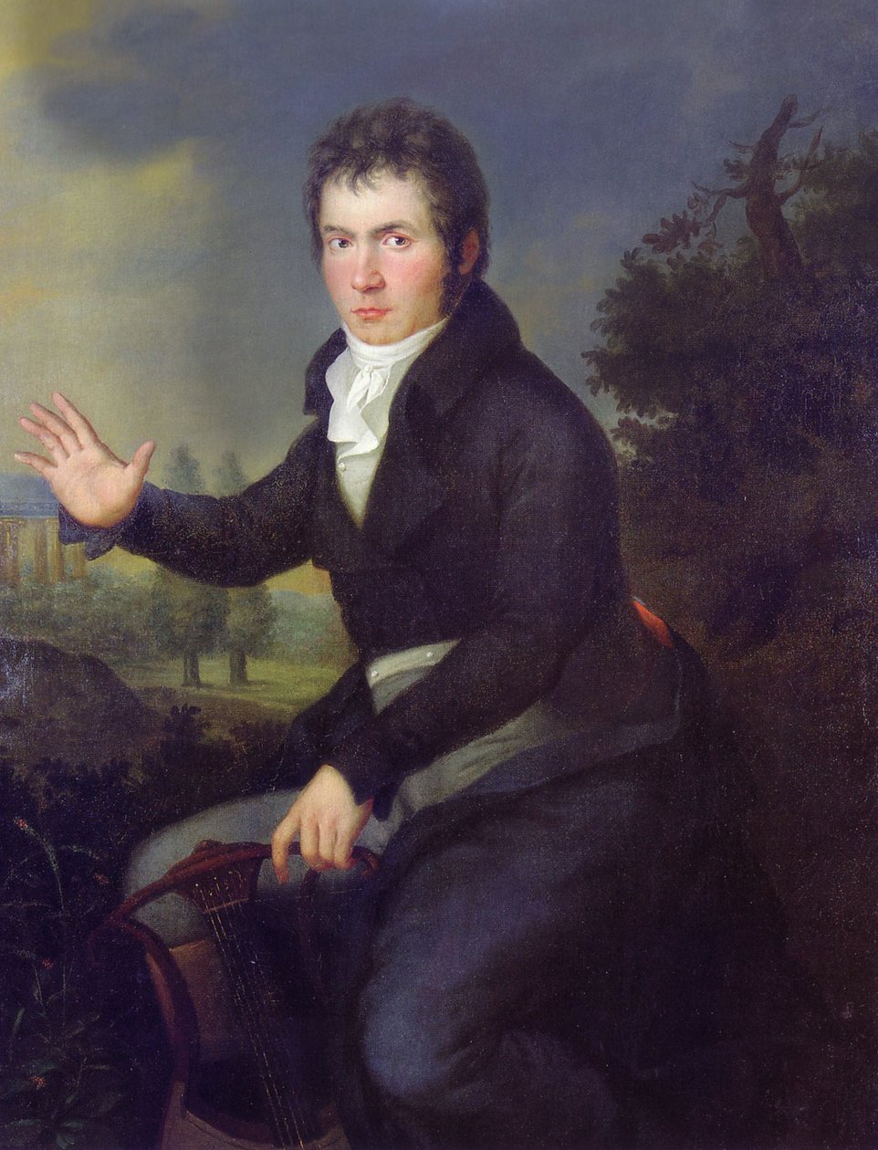 Portræt af Ludwig van Beethoven af Joseph Willibrord Mahler