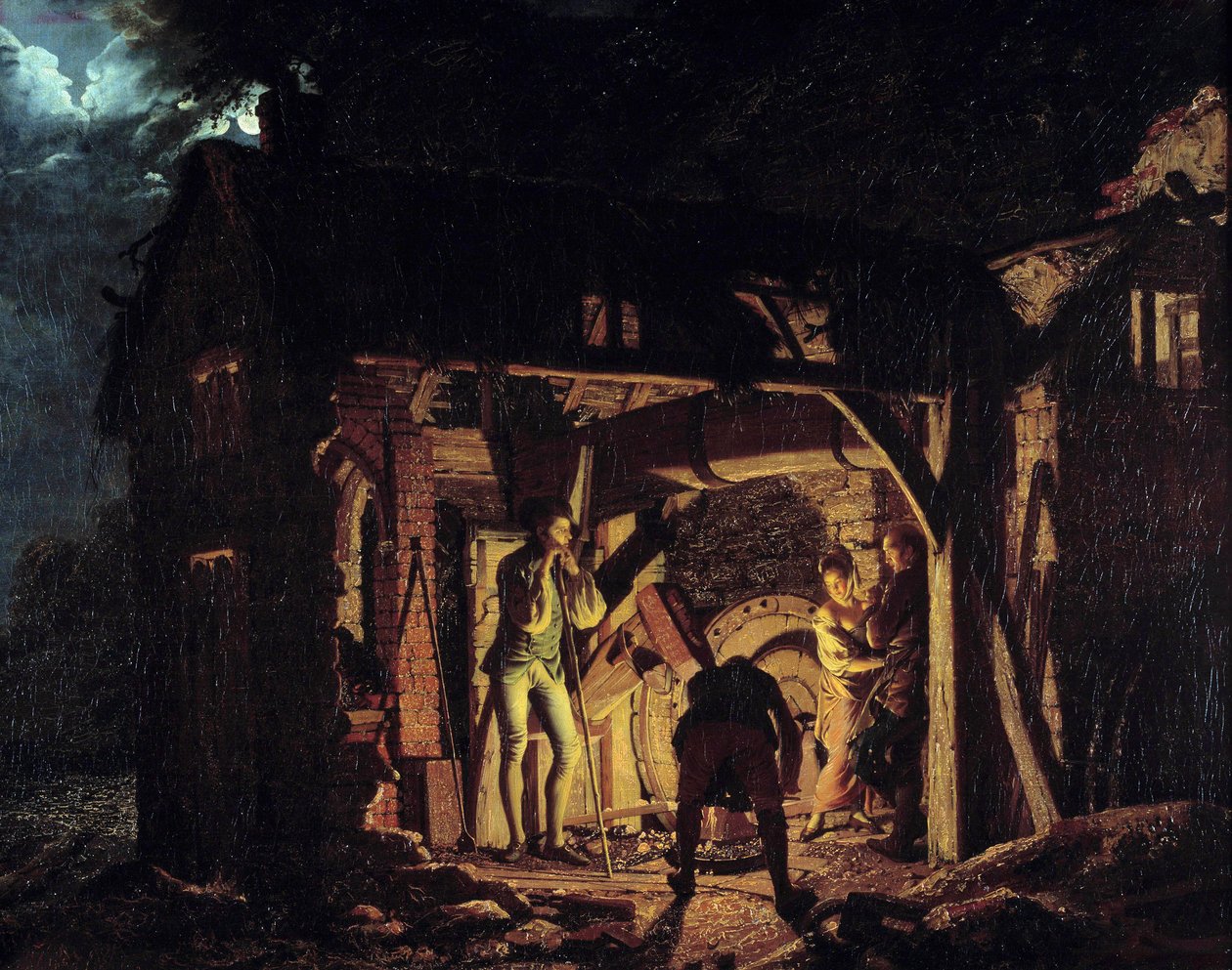 En smedje i det 18. århundrede Maleri af Joseph Wright fra Derby (1734-1797) 1773 Sankt Petersborg, Hermitage Museum af Joseph Wright of Derby