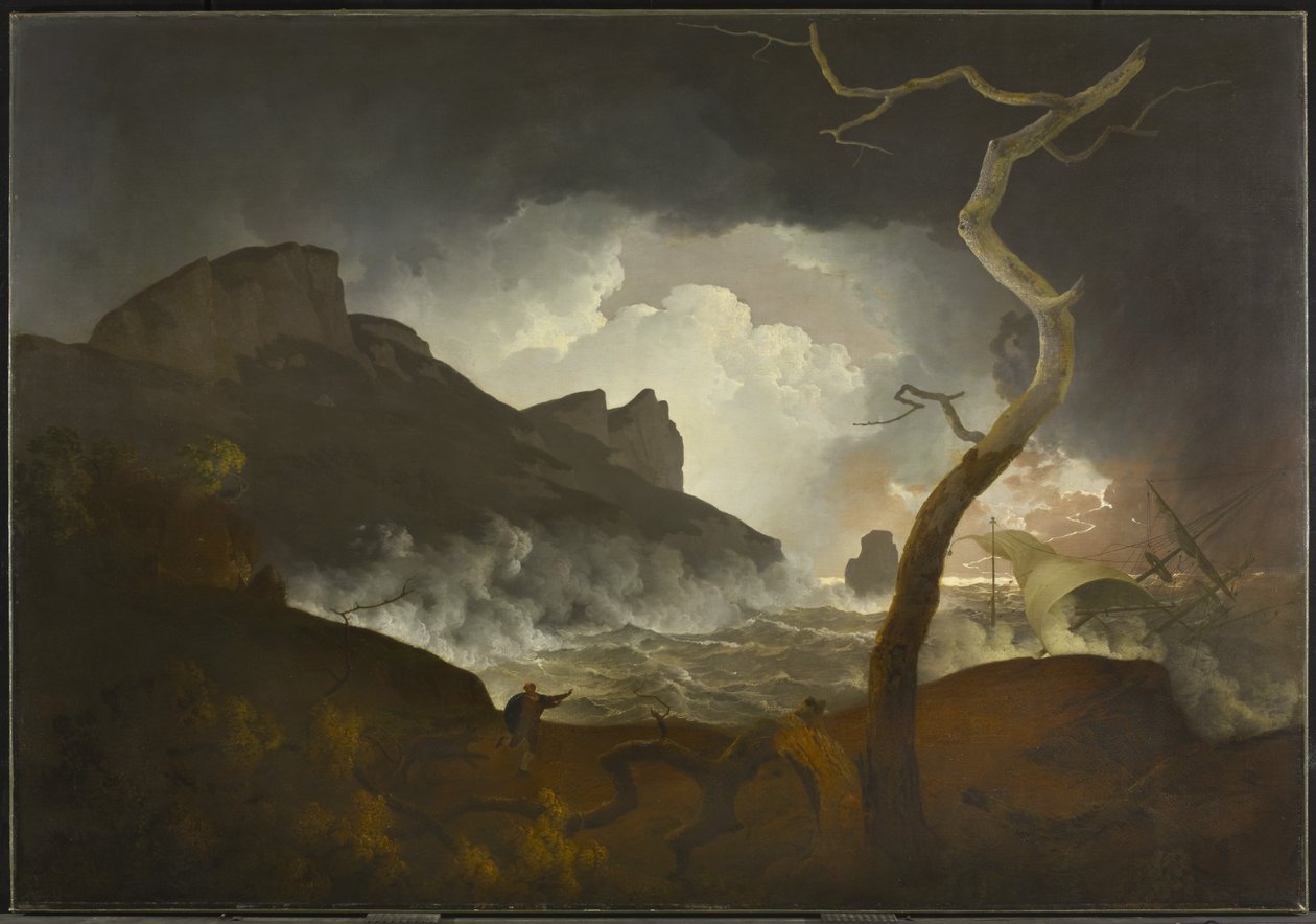 Antigonus in the Storm (Act III, scene iii, fra Shakespeares The Winters Tale), 1790-92 af Joseph Wright of Derby