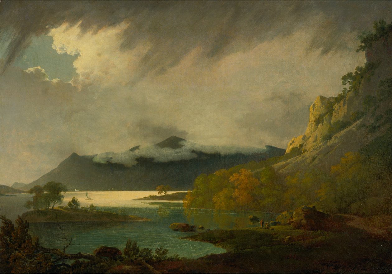 Derwent Water med Skiddaw i det fjerne af Joseph Wright of Derby