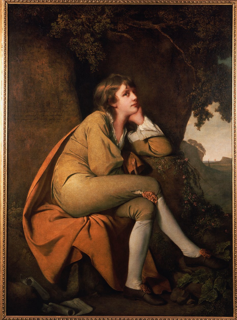 Edwin, fra "Minstrel" af Dr. Beattie af Joseph Wright of Derby