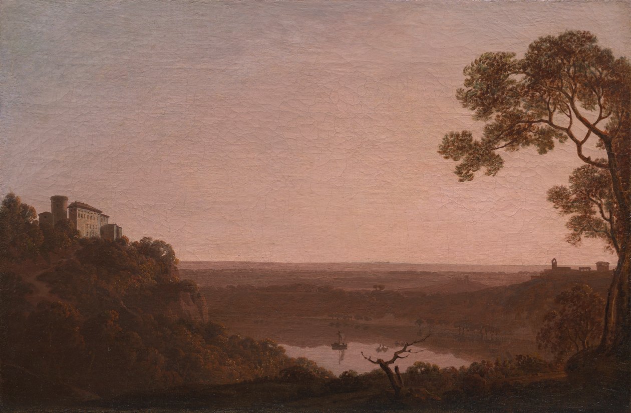 Nemi søen af Joseph Wright of Derby