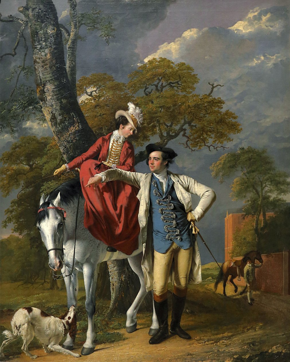 hr. og fru Thomas Coltman, c.1770-72 af Joseph Wright of Derby