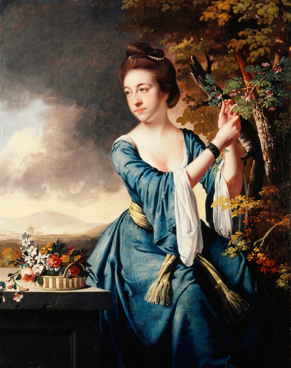 Portræt af Elizabeth, fru John Bostock, ca. 1769 af Joseph Wright of Derby