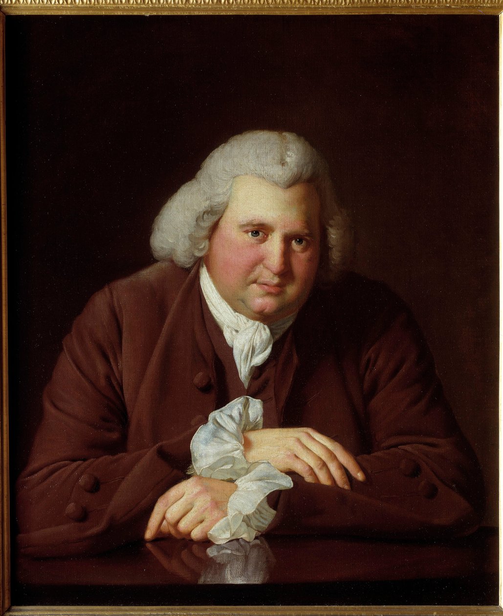 Portrait of Erasmus Darwindani af Joseph Wright of Derby