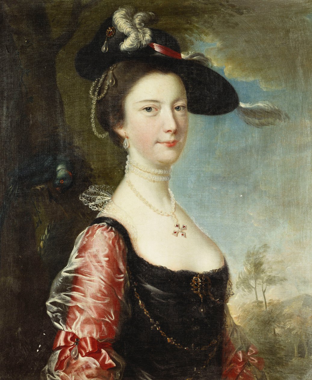 Portræt af hans kone, Anne af Joseph Wright of Derby