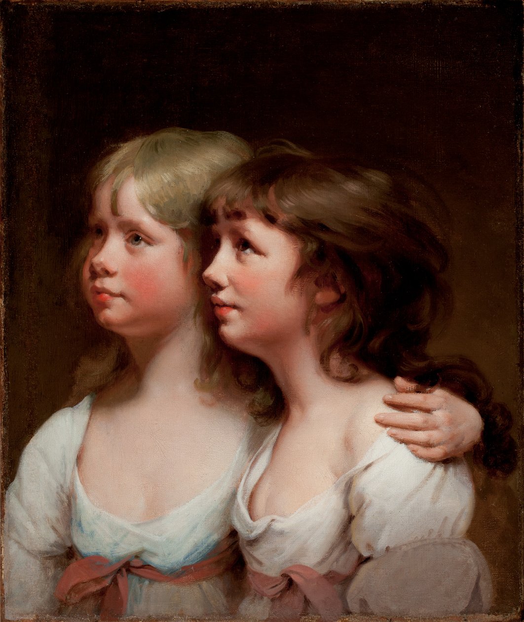 Portræt af Sarah og Ann Haden af Joseph Wright of Derby