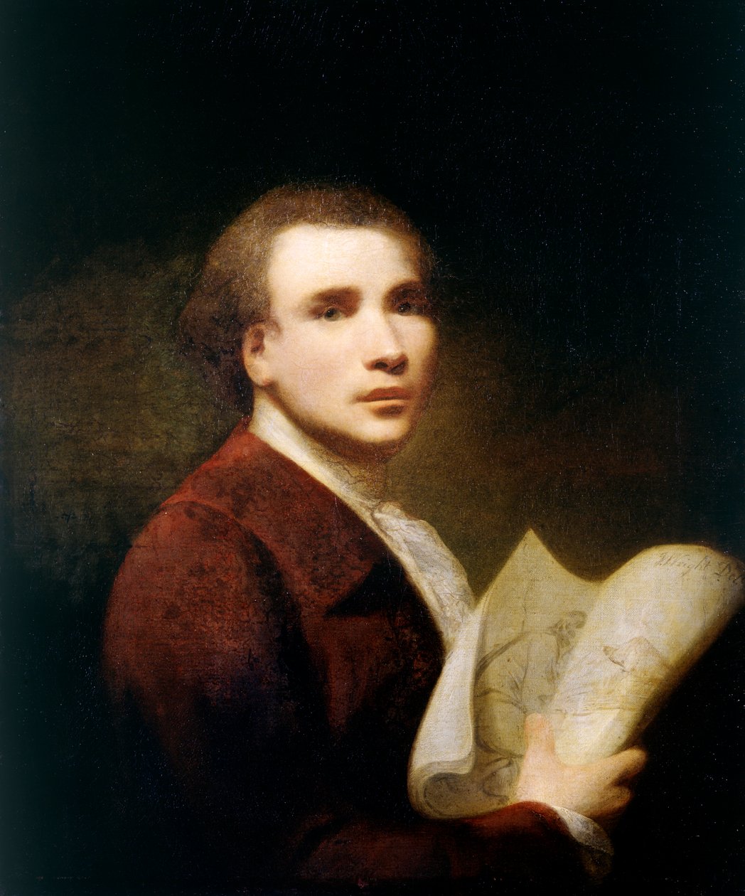 Selvportræt (olie på lærred) af Joseph Wright of Derby