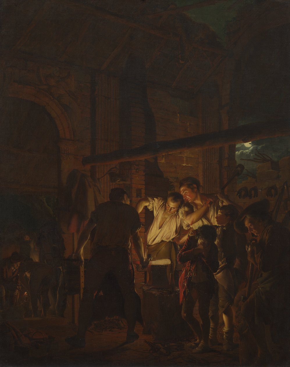Smedeforretningen af Joseph Wright of Derby