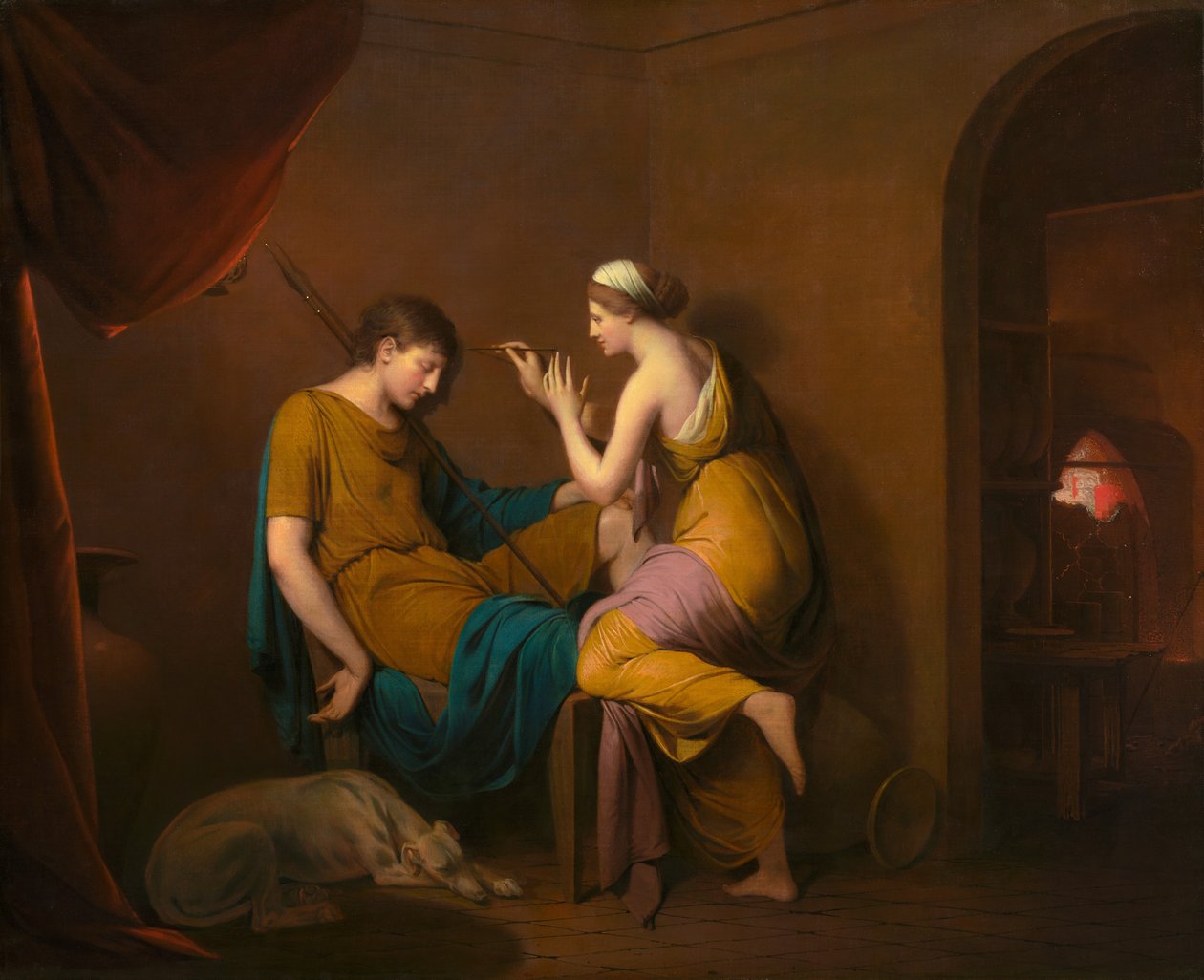 Den korintiske tjenestepige, 1782-1784. af Joseph Wright of Derby