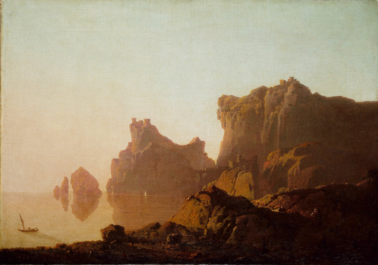 Salerno-bugten af Joseph Wright of Derby
