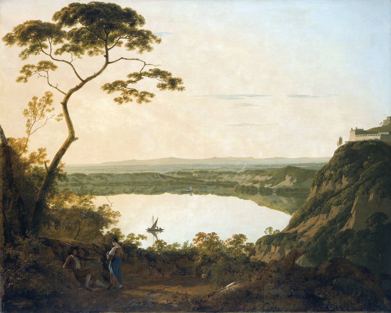 Albano-søen af Joseph Wright of Derby