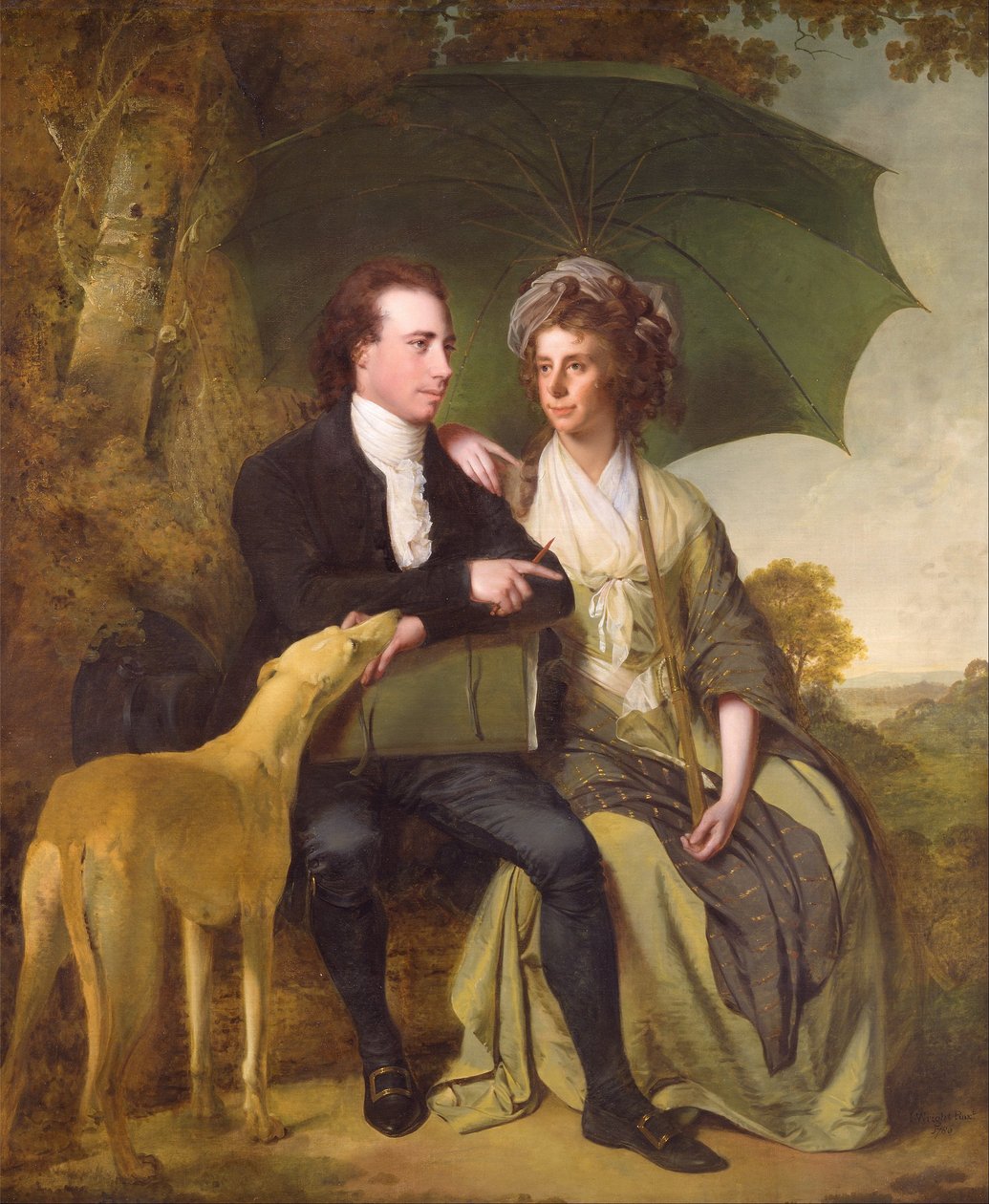 Pastor og fru Thomas Gisborne, fra Yoxhall Lodge, Leicestershire af Joseph Wright of Derby