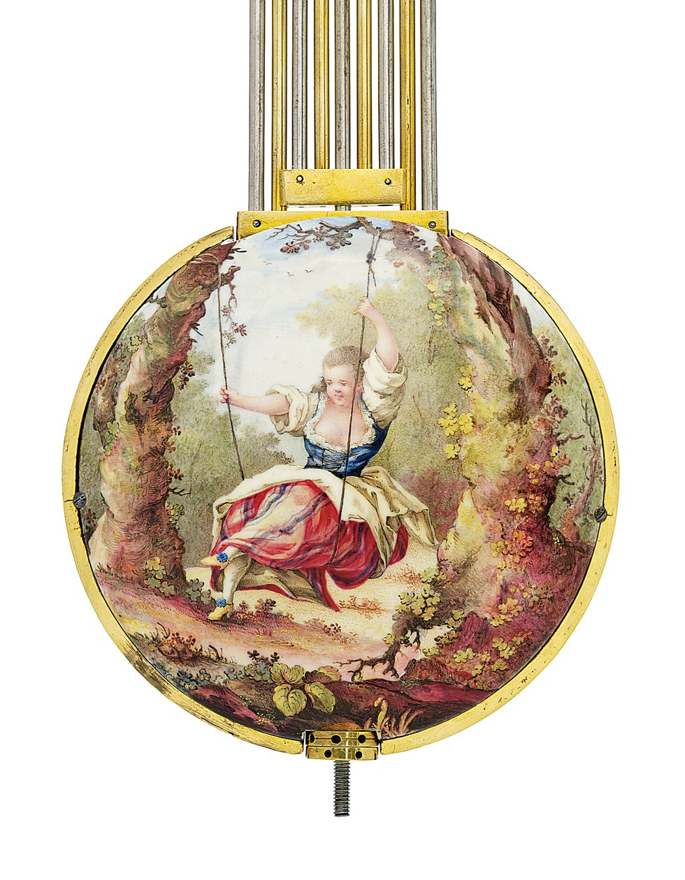 Louis XVI måned-gående middel og soltid mantel regulator med remontoire af Joseph and Robin Robert  Coteau