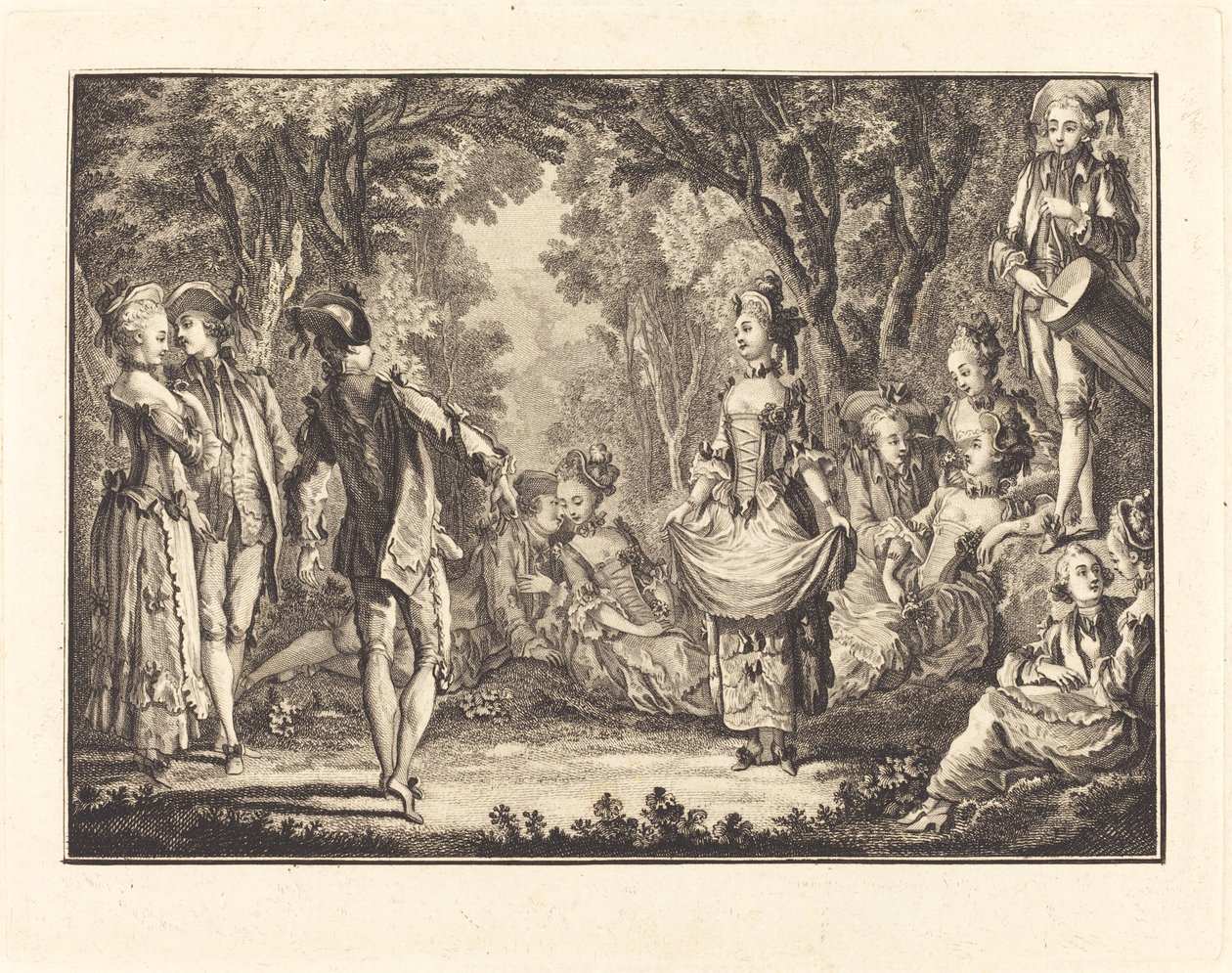 Country dans af Joseph de Longueil after Charles Eisen