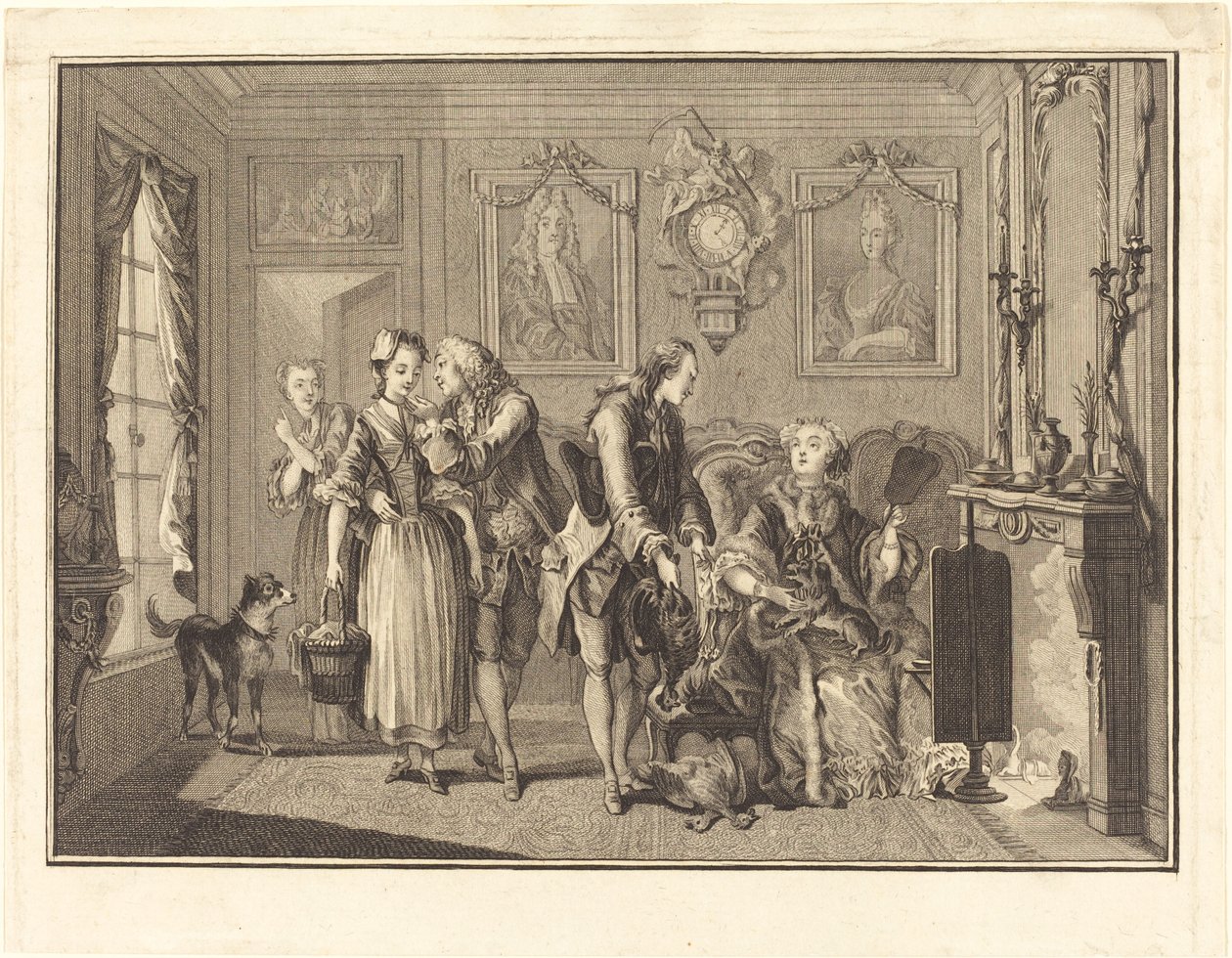Den smukke bonde af Joseph de Longueil after Charles Eisen