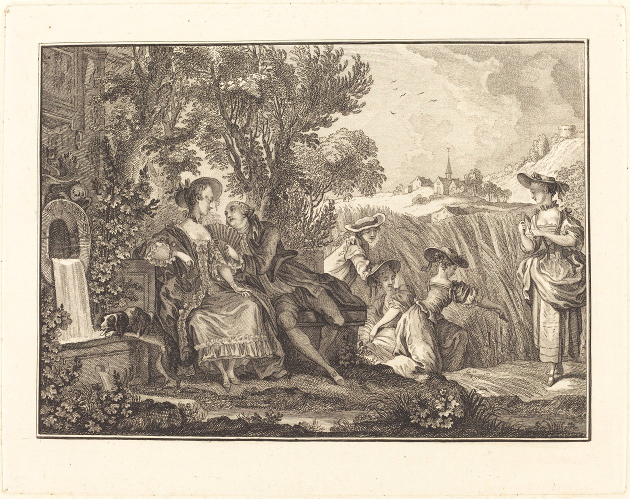 sommer af Joseph de Longueil after Charles Eisen