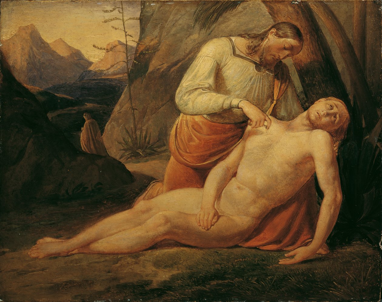 Den barmhjertige samaritaner af Joseph von Fuhrich
