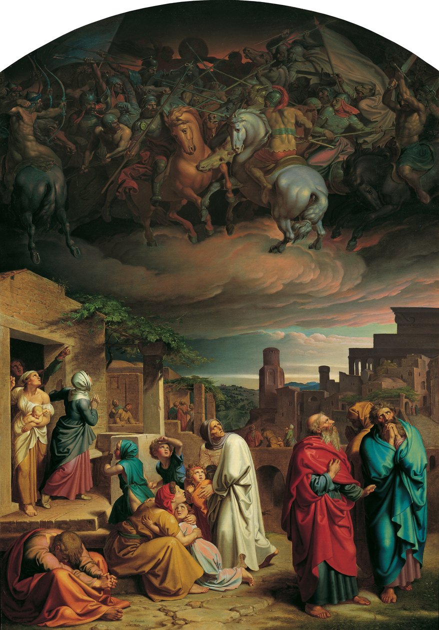 Syn af indbyggerne i Jerusalem før erobringen af ​​byen af ​​Antiochus IV Epiphanes af Joseph von Fuhrich
