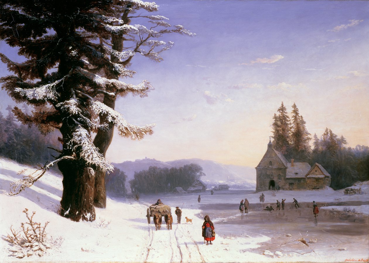 Snescene i Sydfrankrig, 1868 af Josephine Bowes