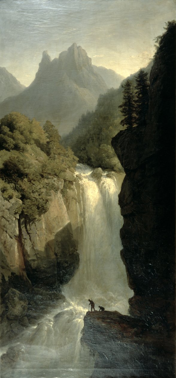 Vandfald i Schwarzwald af Josephine Bowes