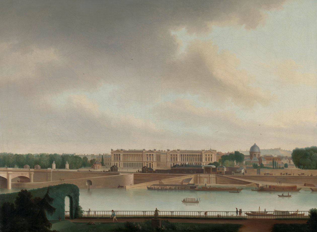 Udsigten fra den bataviske ambassade i Paris af Josephus Augustus Knip (signed by artist)