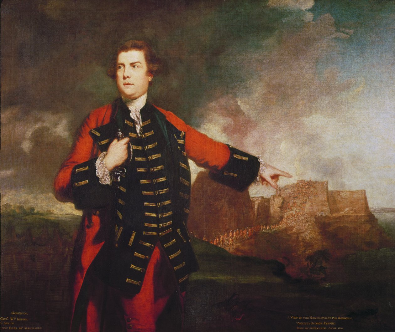 General William Keppel, Storming the Morro Castle, af Joshua Reynolds