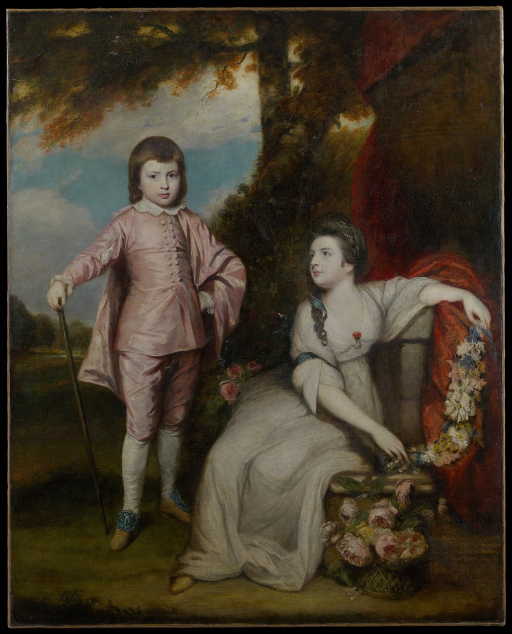 George Capel, Viscount Malden (1757-1839) og Lady Elizabeth Capel (1755-1834) af Joshua Reynolds
