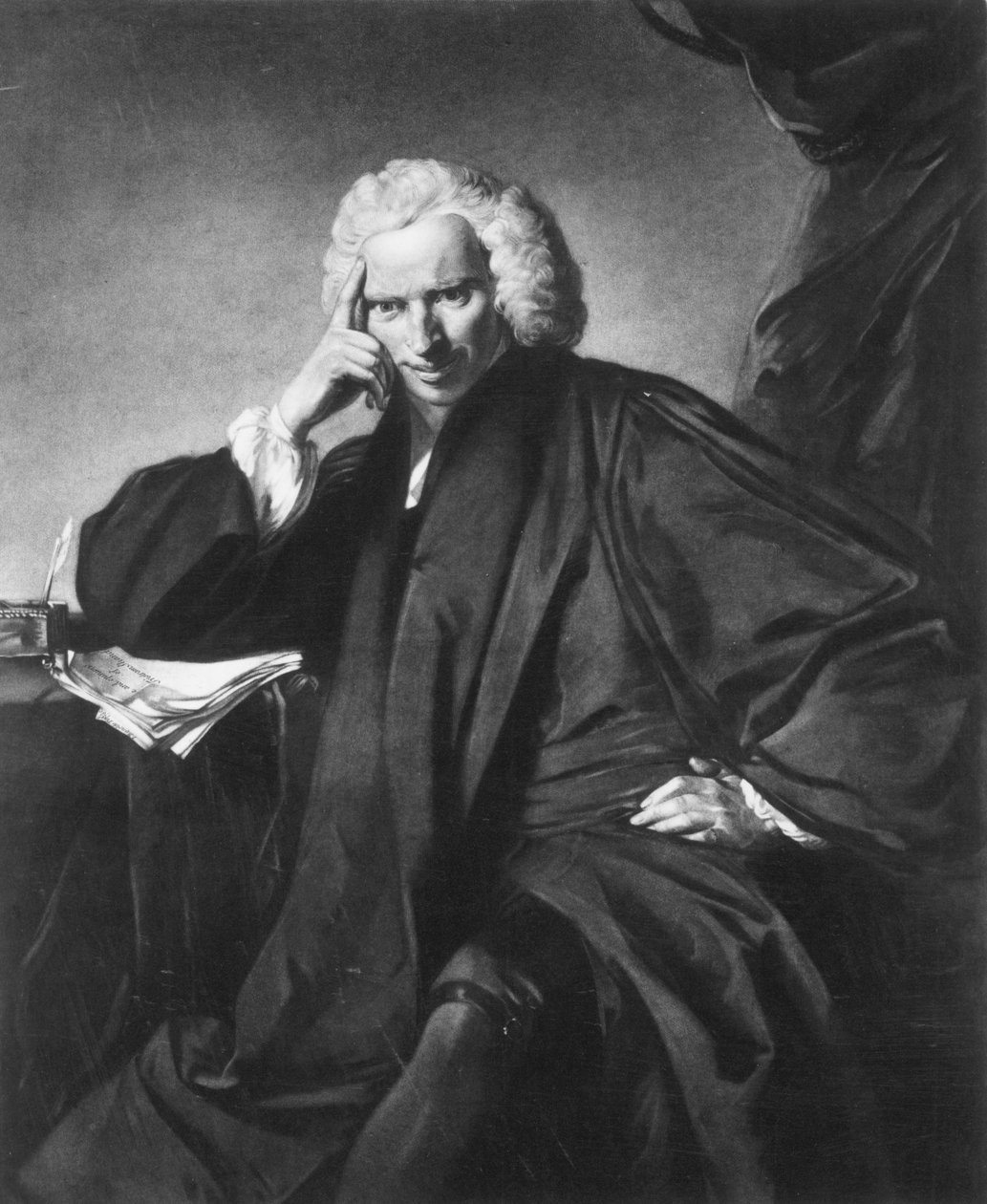 Laurence Sterne, graveret af Edward Fisher af Joshua Reynolds